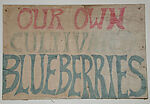 [Hand-painted Sign: 