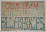 [Hand-painted Sign: 