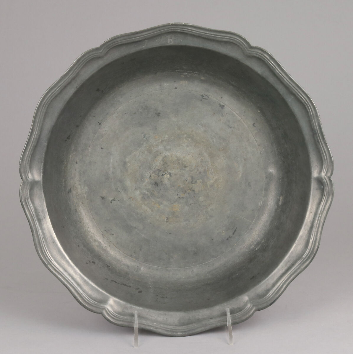 Bowl (one of a pair), Pewter, French 