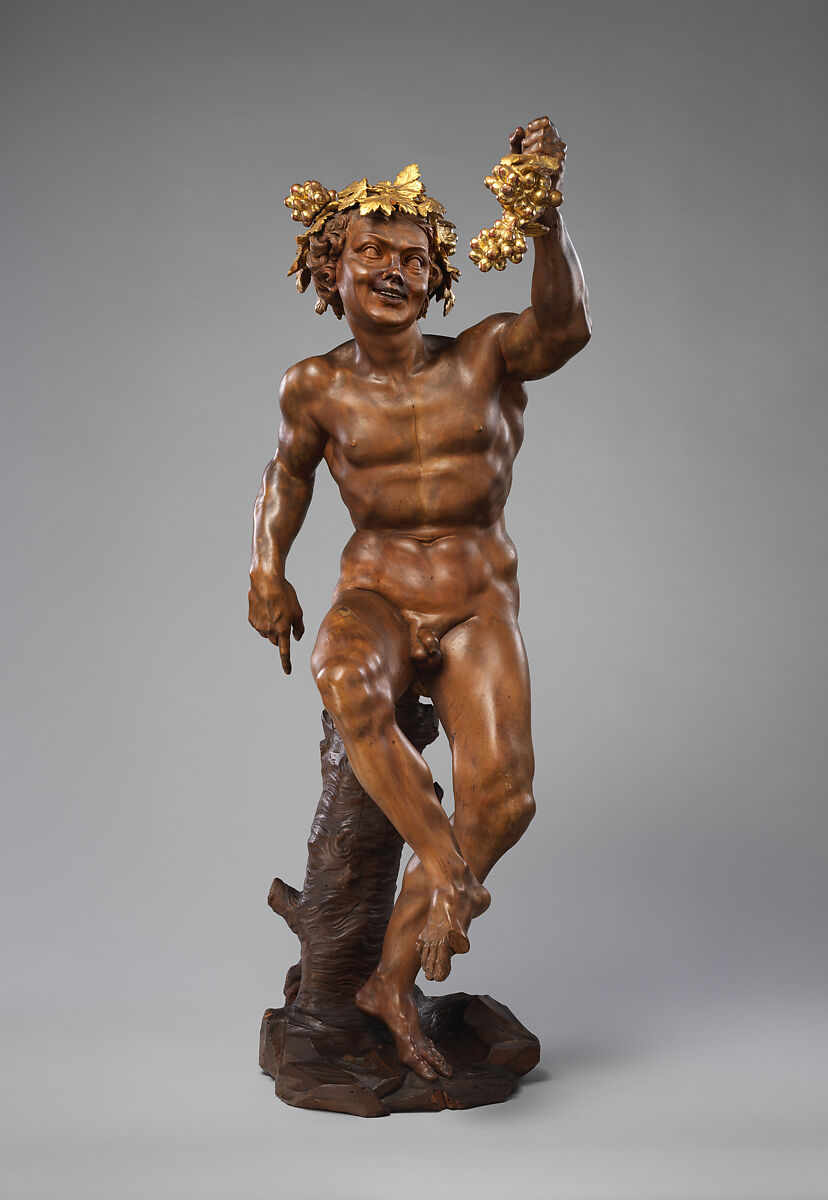 Allegory of Autumn (Bacchus), Filippo Parodi (Italian, Genoa 1630–1702 Genoa) and Workshop, Carved poplar, varnished and gilt, Italian, Genoa 