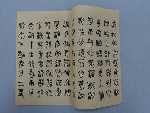 Manuscript in Seal Script, Xie Zhiliu (Chinese, 1910–1997), Booklet; ink on paper, China