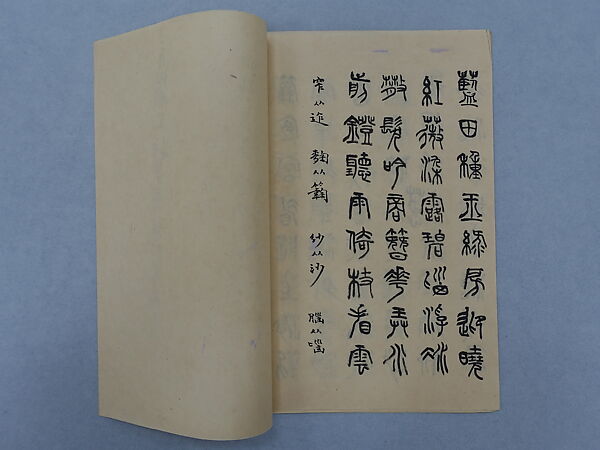 Manuscript in Seal Script, Xie Zhiliu (Chinese, 1910–1997), Booklet; ink on paper, China