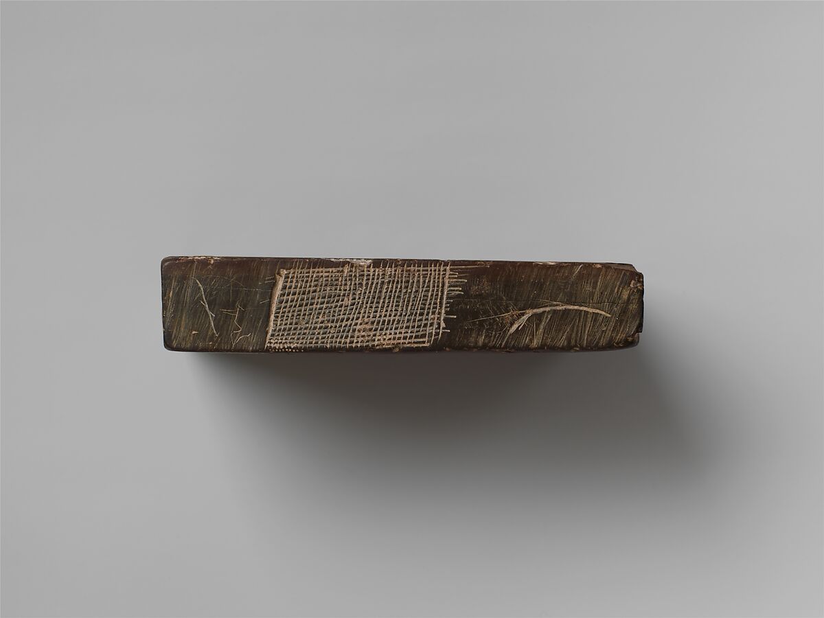 Jewelry Mold with Figures in a Temple, Argillite, India (Deccan Plateau)