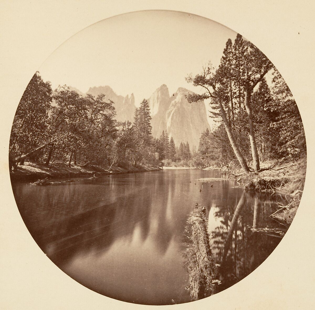 [Yosemite National Park, California], Carleton E. Watkins (American, 1829–1916), Albumen silver print from glass negative 