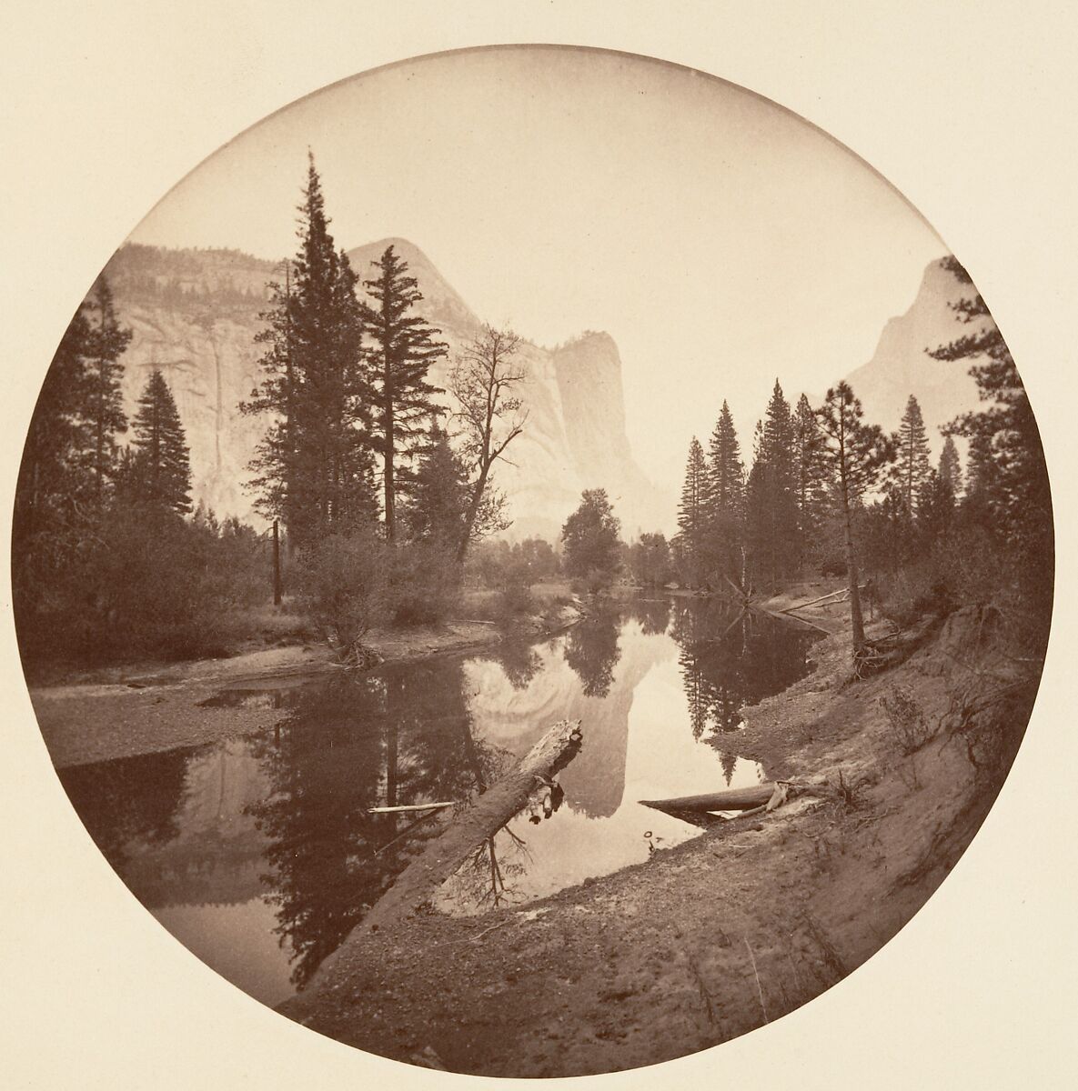 [Yosemite National Park, California], Carleton E. Watkins (American, 1829–1916), Albumen silver print from glass negative 