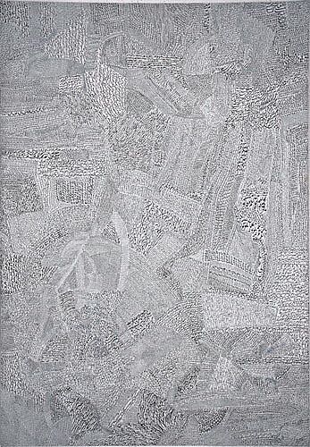 Calligraphy, Siah Armajani (Iranian, Tehran 1939–2020 Minneapolis, Minnesota), Ink on canvas 