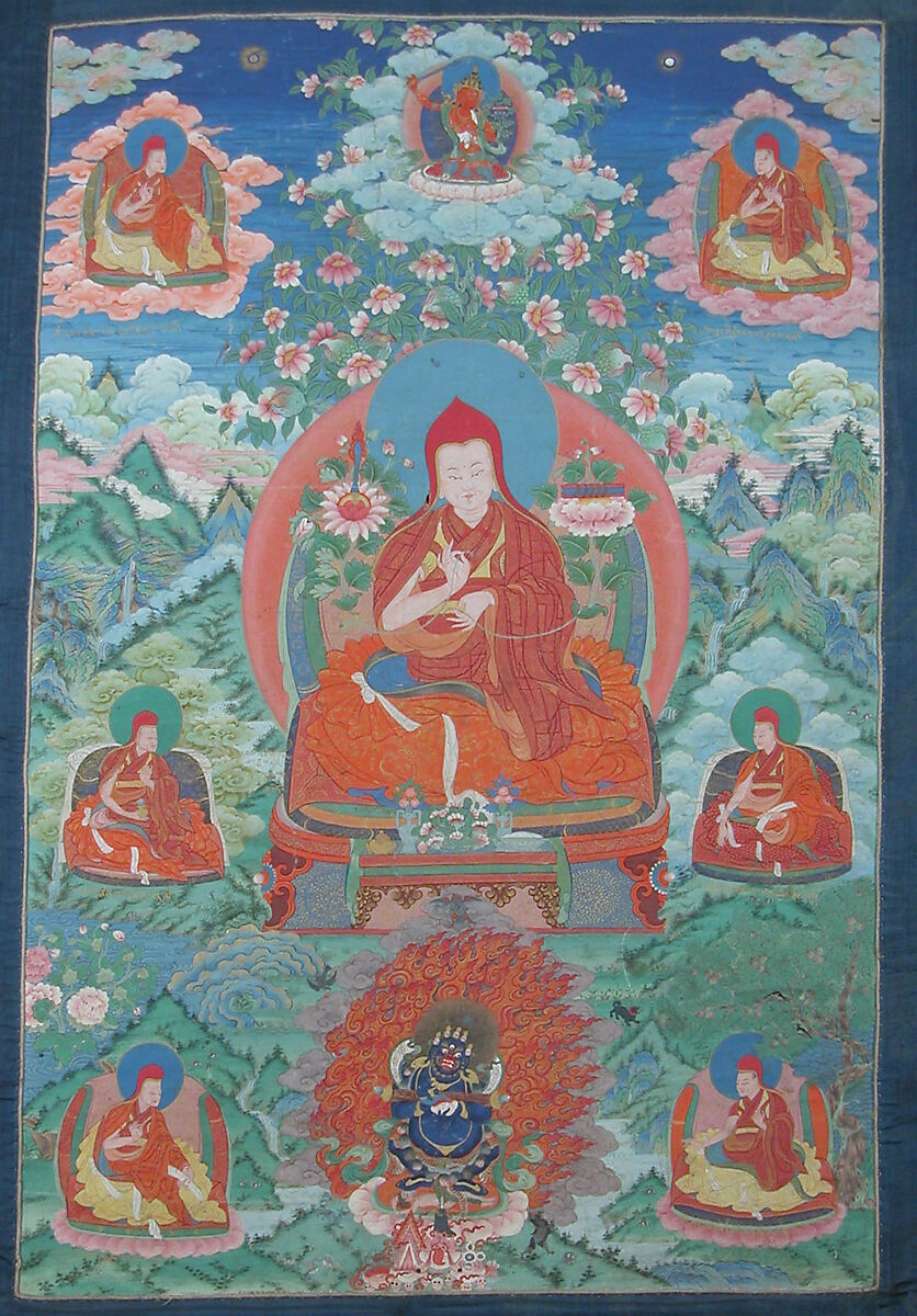 Sakya Pandita, Distemper on cloth, Eastern Tibet 