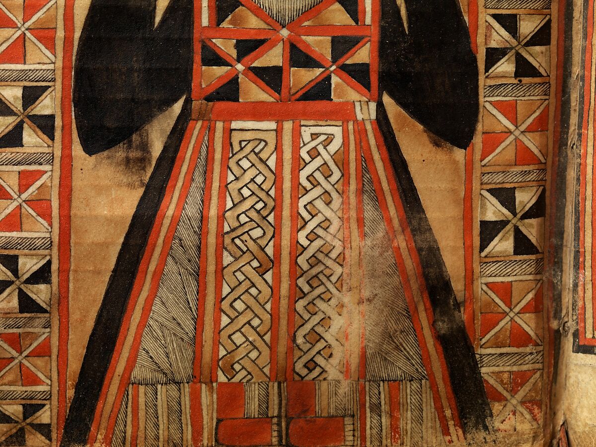 Arganonä Maryam (The Organ of Mary) prayer book, Attributed to Baselyos, also known as "The Ground Hornbill Master" (active late 17th century, Lasta region, Ethiopia), Parchment, pigment ink, wood, leather, fiber