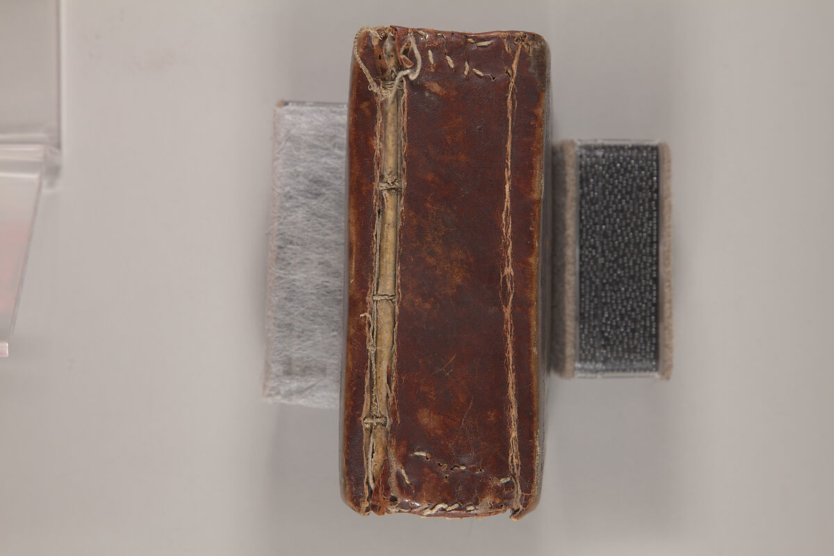 Arganonä Maryam (The Organ of Mary) prayer book, Attributed to Baselyos, also known as "The Ground Hornbill Master" (active late 17th century, Lasta region, Ethiopia), Parchment, pigment ink, wood, leather, fiber