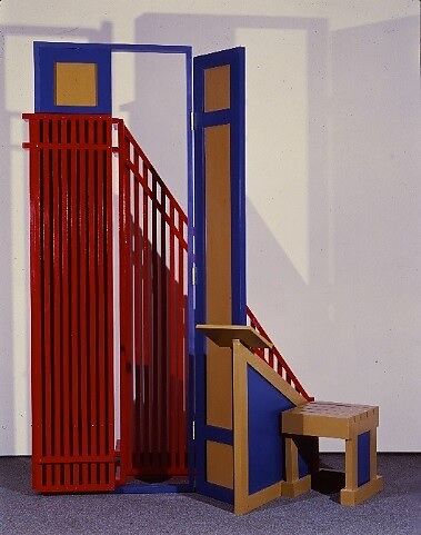 Dictionary for Building: The Garden Gate, Siah Armajani (Iranian, Tehran 1939–2020 Minneapolis, Minnesota), Wood, paint, book 