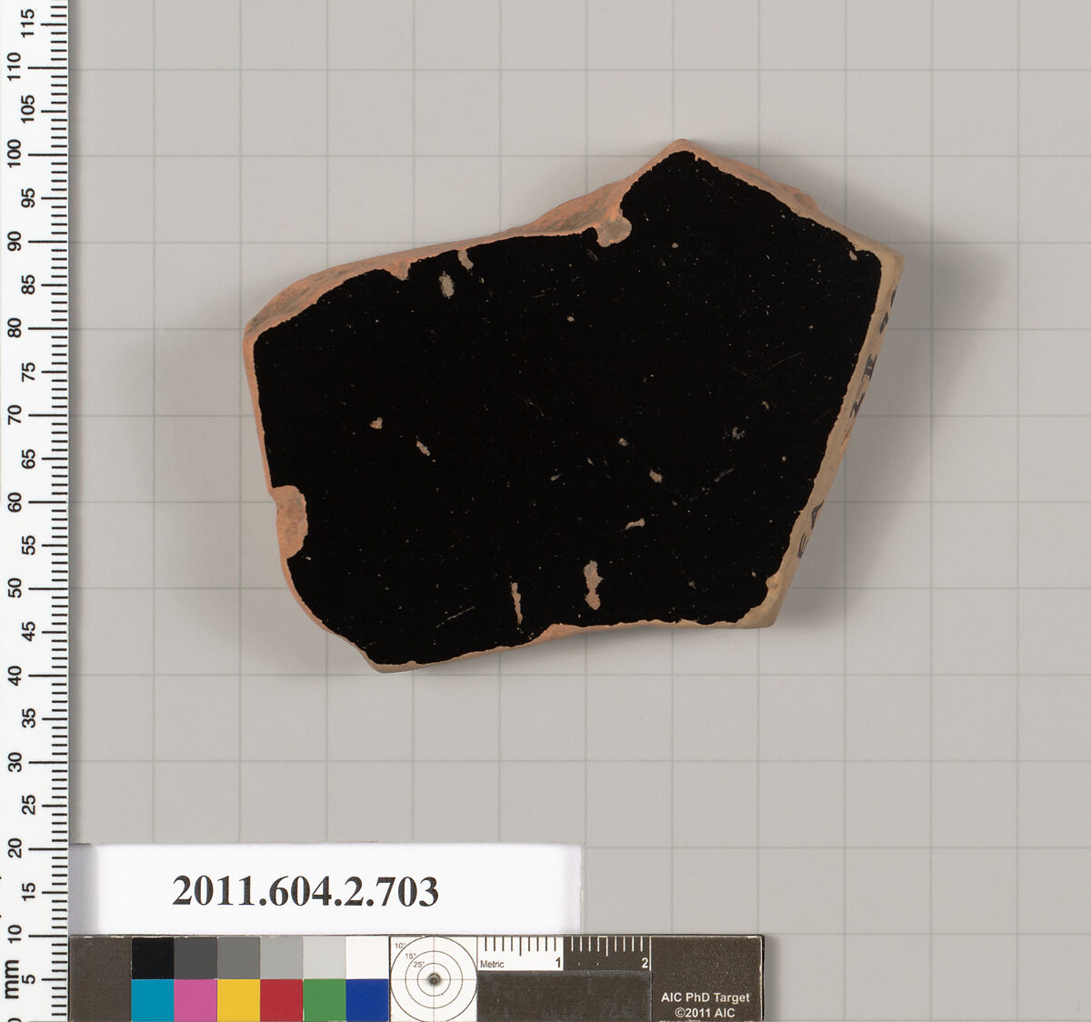 Terracotta fragment of a calyx-krater (bowl for mixing wine and water), Terracotta, Greek, Attic