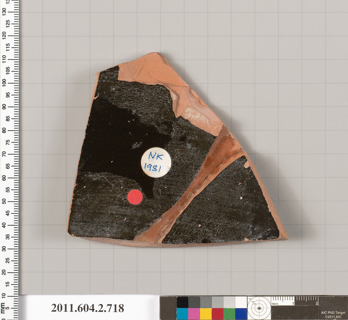 Terracotta fragment of a calyx-krater (bowl for mixing wine and water), Terracotta, Greek, Attic