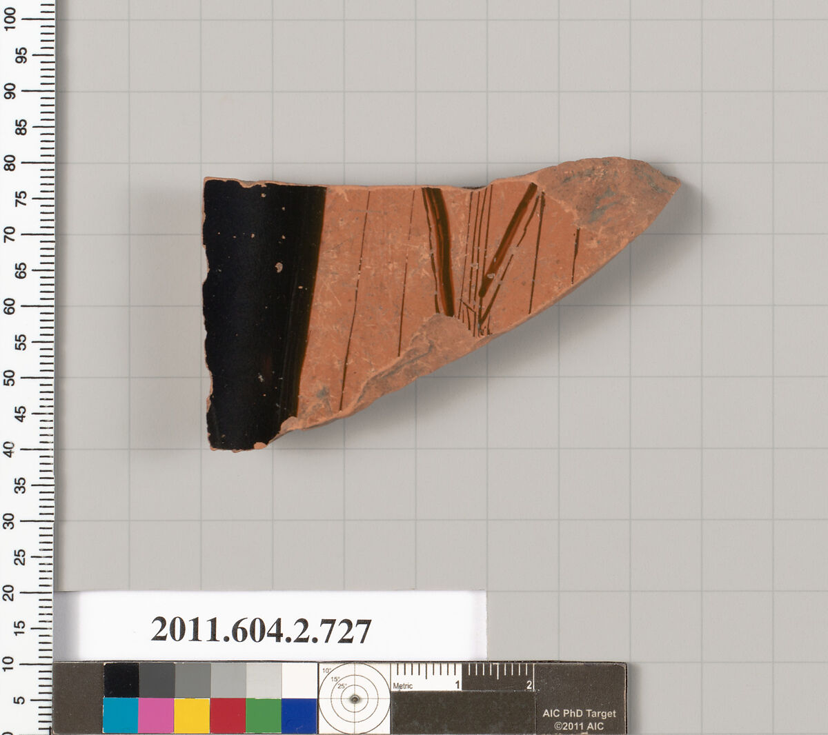 Terracotta fragment of a calyx-krater (bowl for mixing wine and water), Terracotta, Greek, Attic 