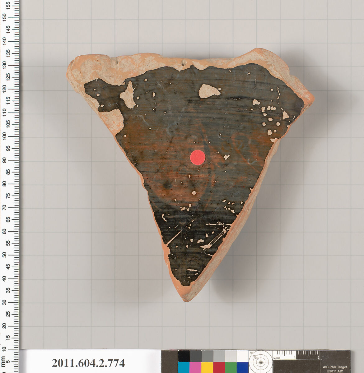 Terracotta fragment of a calyx-krater (bowl for mixing wine and water), Terracotta, Greek, Attic