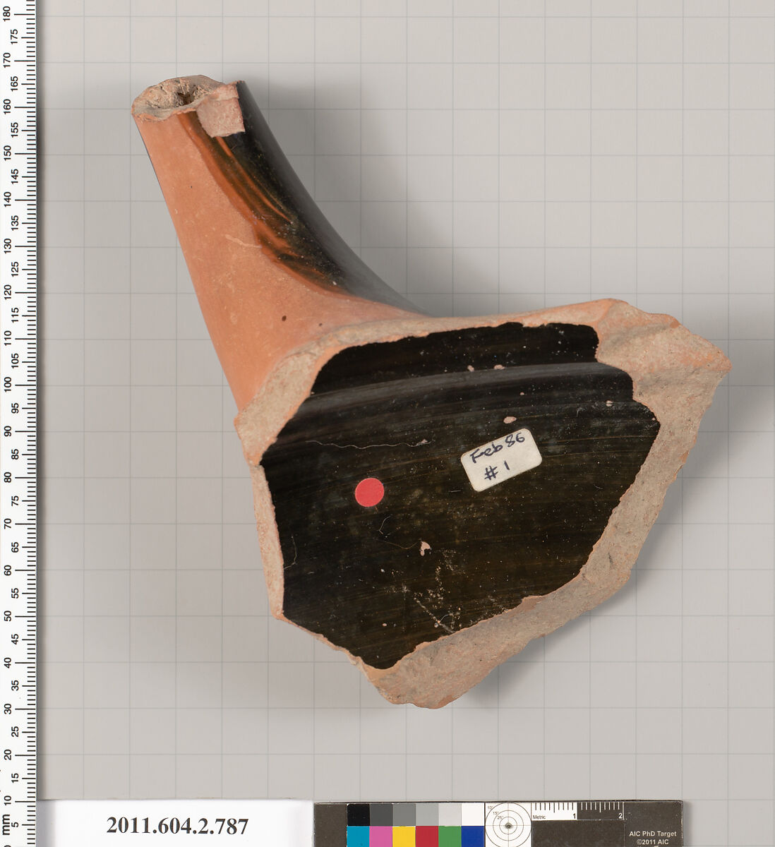 Terracotta fragment of a calyx-krater (bowl for mixing wine and water), Terracotta, Greek, Attic
