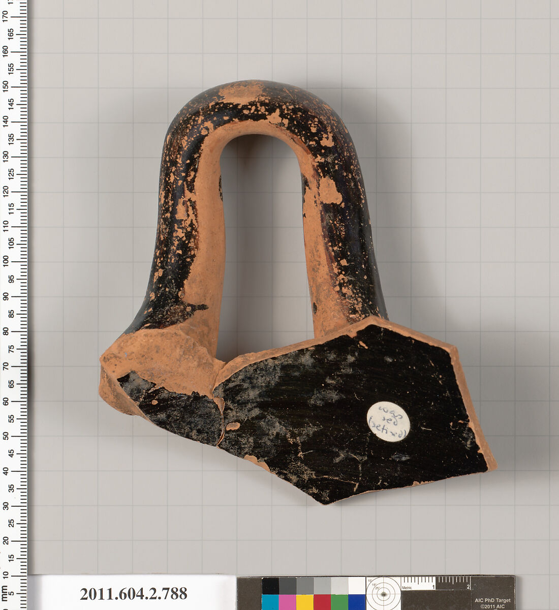 Terracotta fragment of a calyx-krater (bowl for mixing wine and water), Terracotta, Greek, Attic