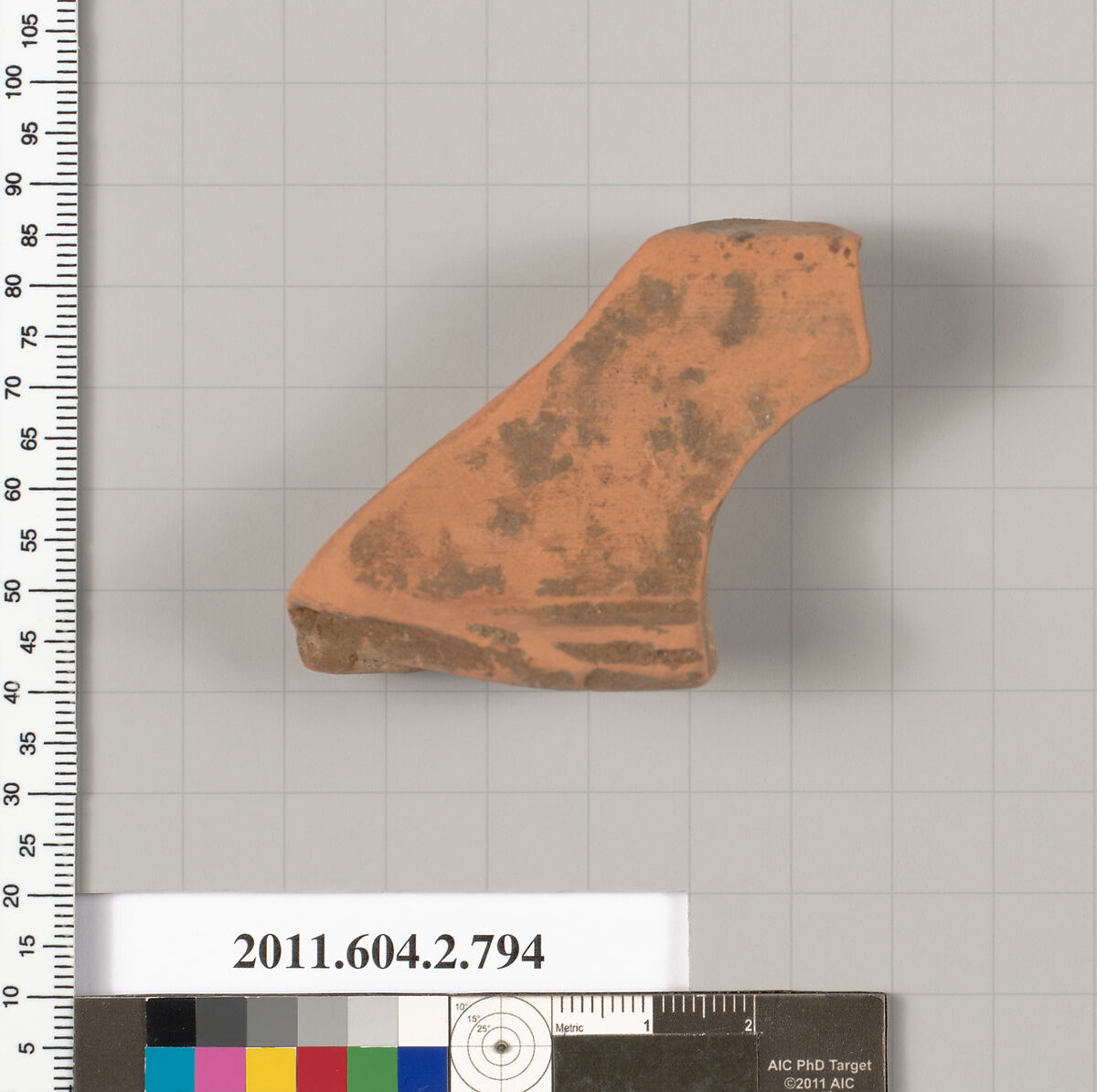 Terracotta fragment of a calyx-krater (bowl for mixing wine and water), Terracotta, Greek, Attic