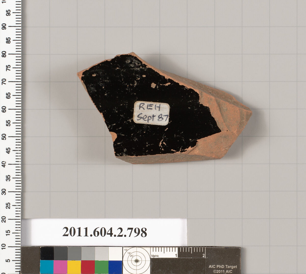 Terracotta fragment of a calyx-krater (bowl for mixing wine and water), Terracotta, Greek, Attic