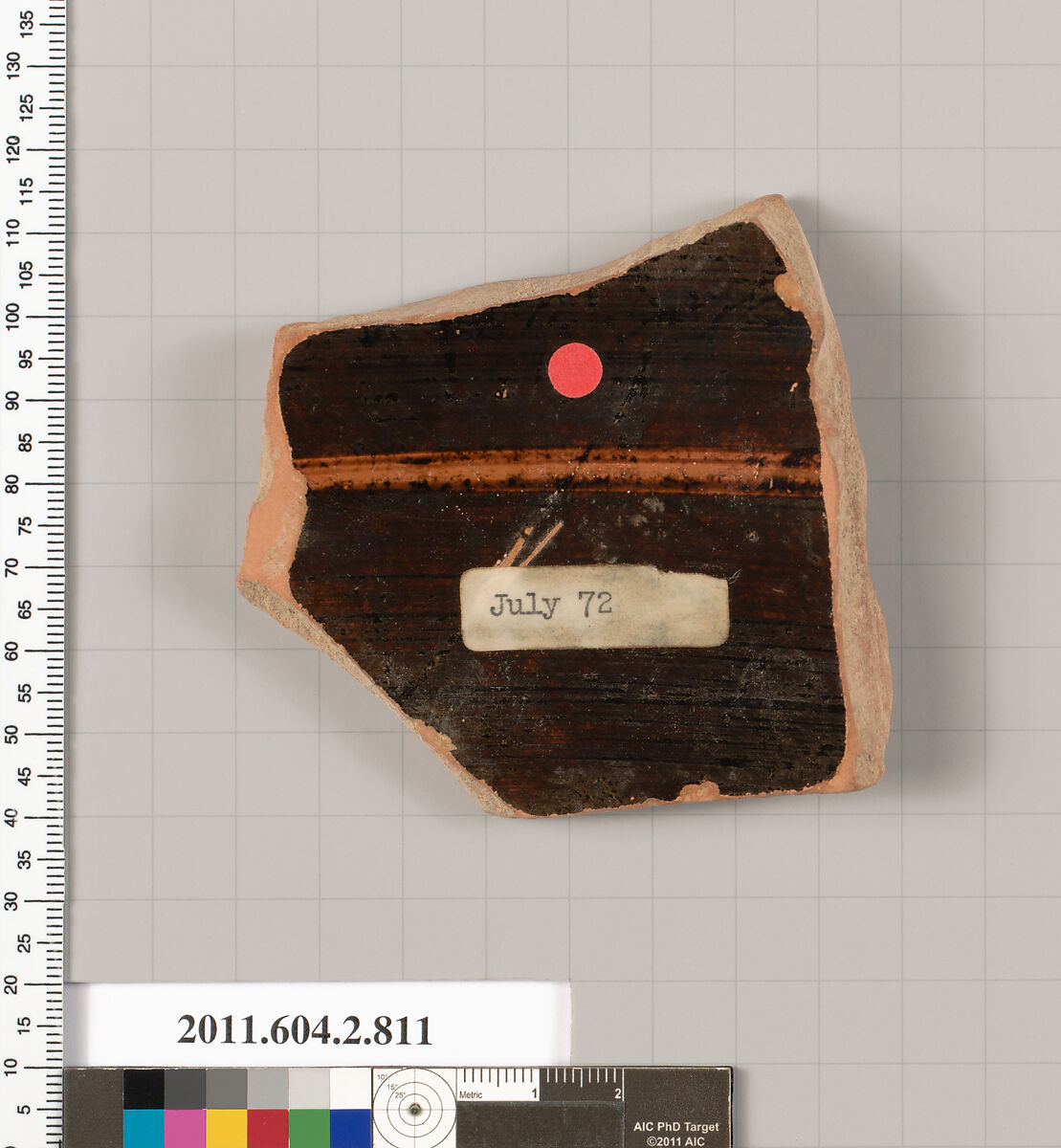 Terracotta fragment of a bell-krater (bowl for mixing wine and water), Terracotta, Greek, Attic