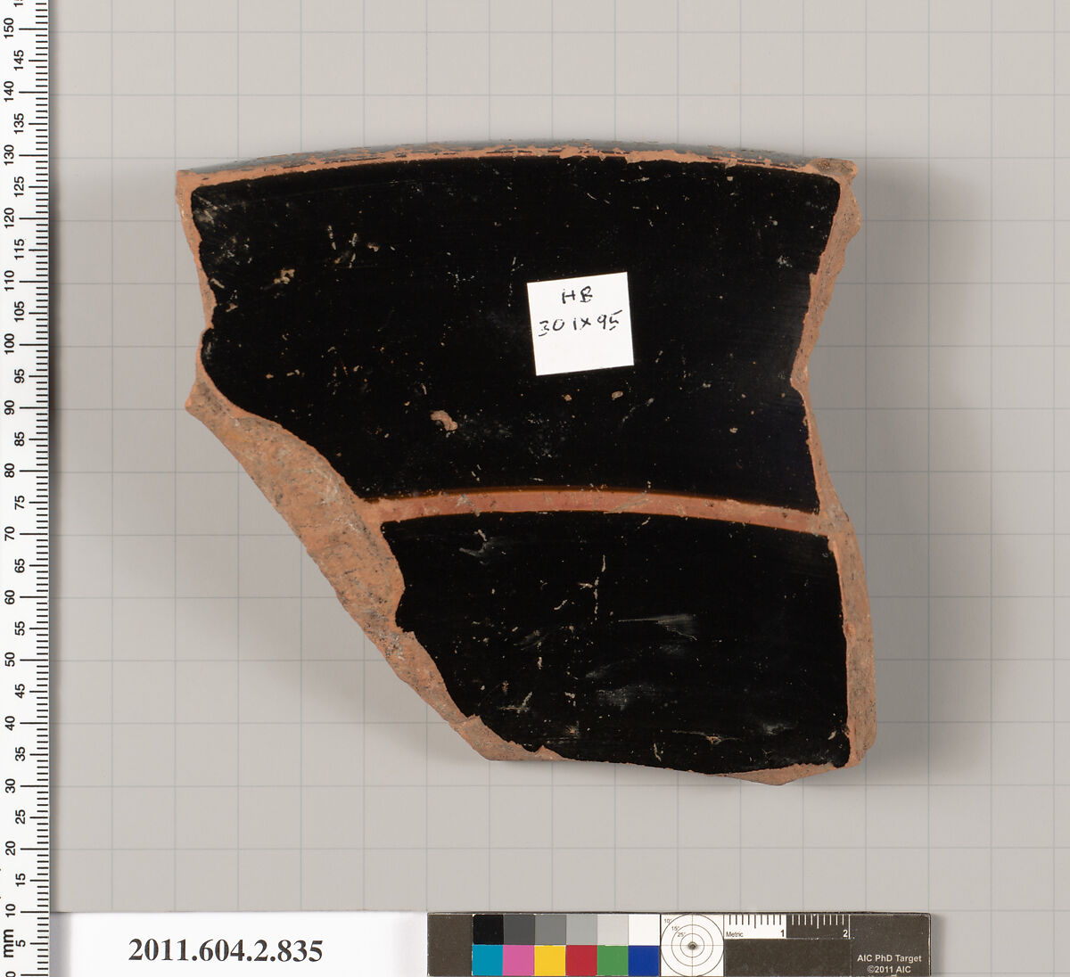 Terracotta fragment of a bell-krater (bowl for mixing wine and water), Terracotta, Greek, Attic