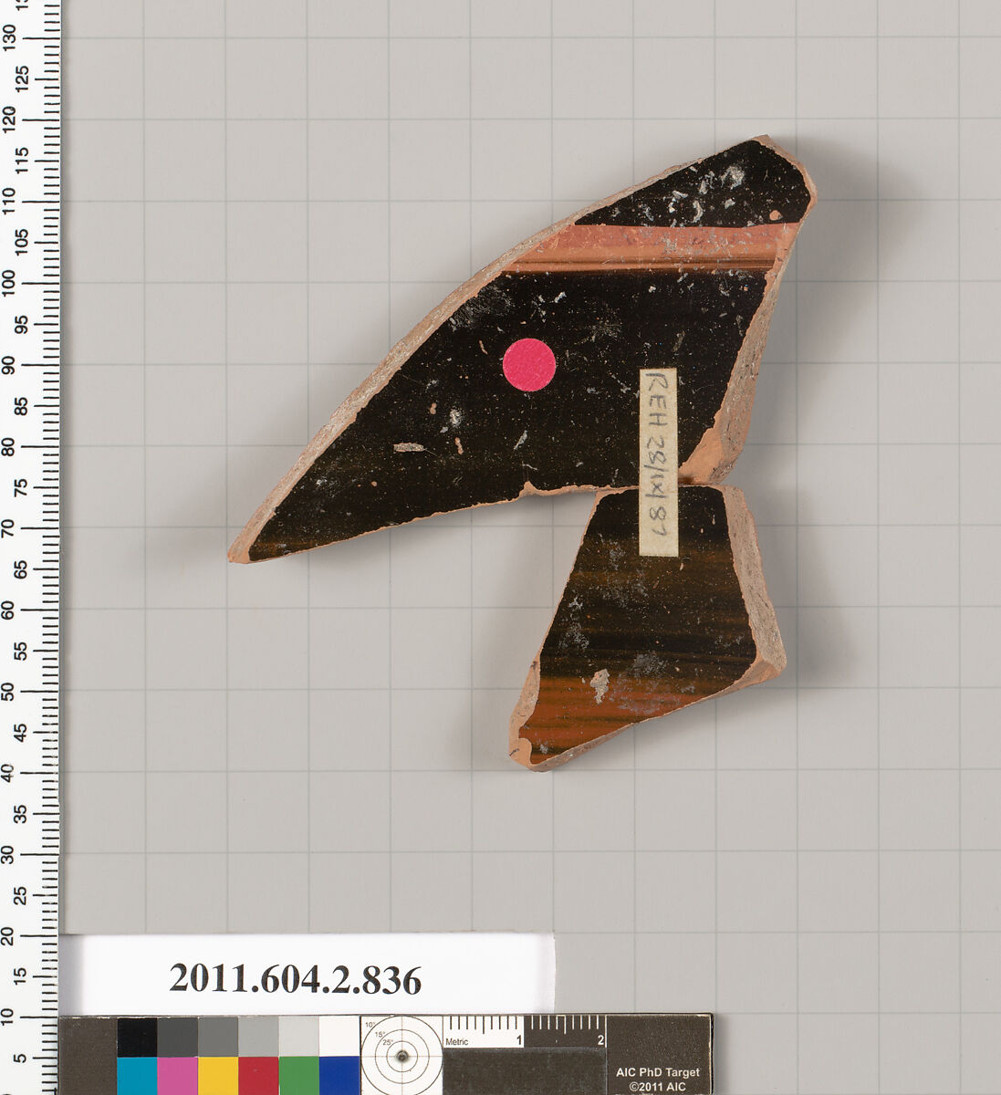 Terracotta fragment of a bell-krater (bowl for mixing wine and water), Terracotta, Greek, Attic