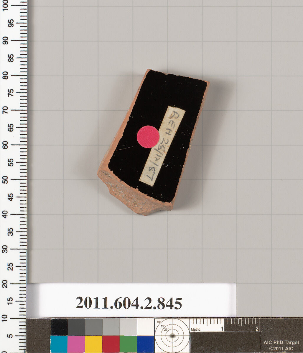 Terracotta fragment of a bell-krater (bowl for mixing wine and water), Terracotta, Greek, Attic