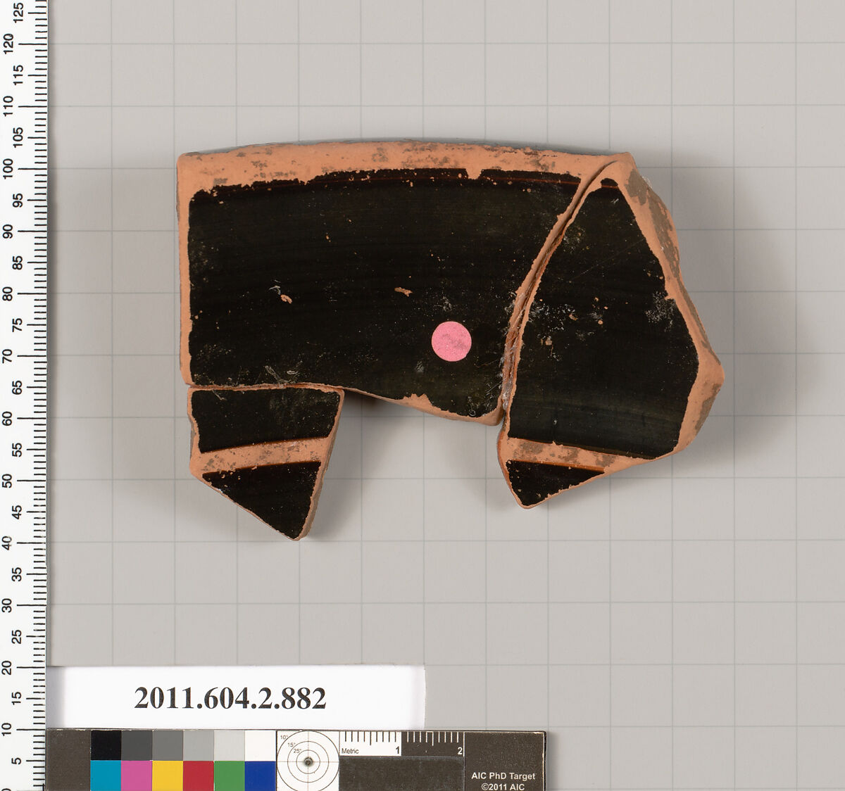 Terracotta fragment of a bell-krater (bowl for mixing wine and water), Terracotta, Greek, Attic