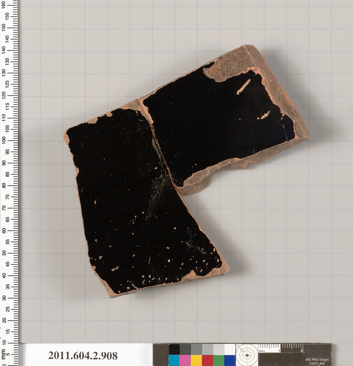 Terracotta fragment of a bell-krater (bowl for mixing wine and water), Terracotta, Greek, Attic