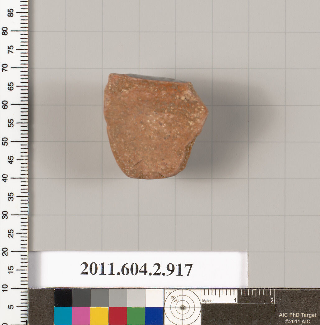 Terracotta fragment of a bell-krater (bowl for mixing wine and water)?, Terracotta, Greek, Attic