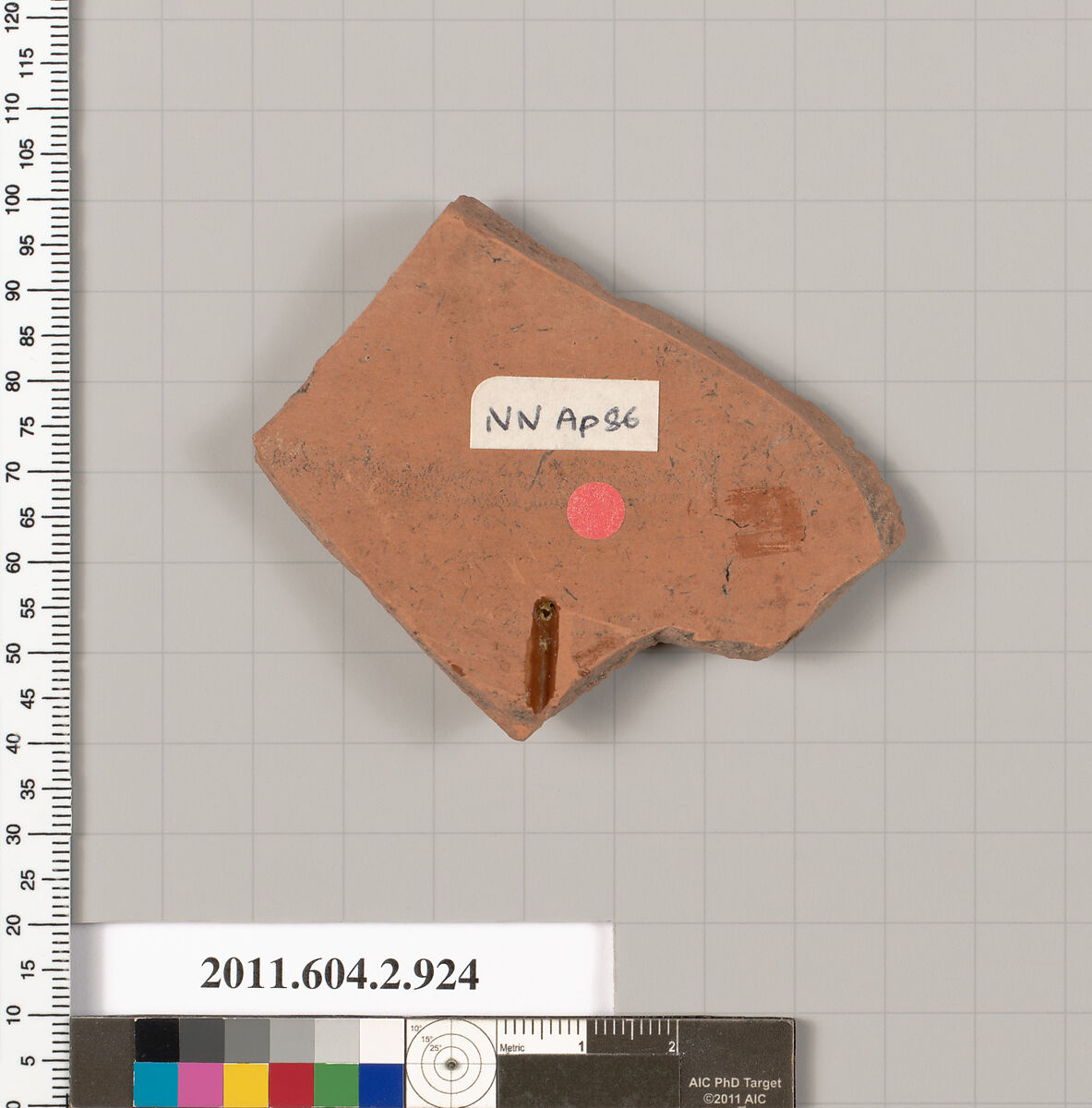 Terracotta fragment of a hydria: kalpis (water jar), Terracotta, Greek, Attic