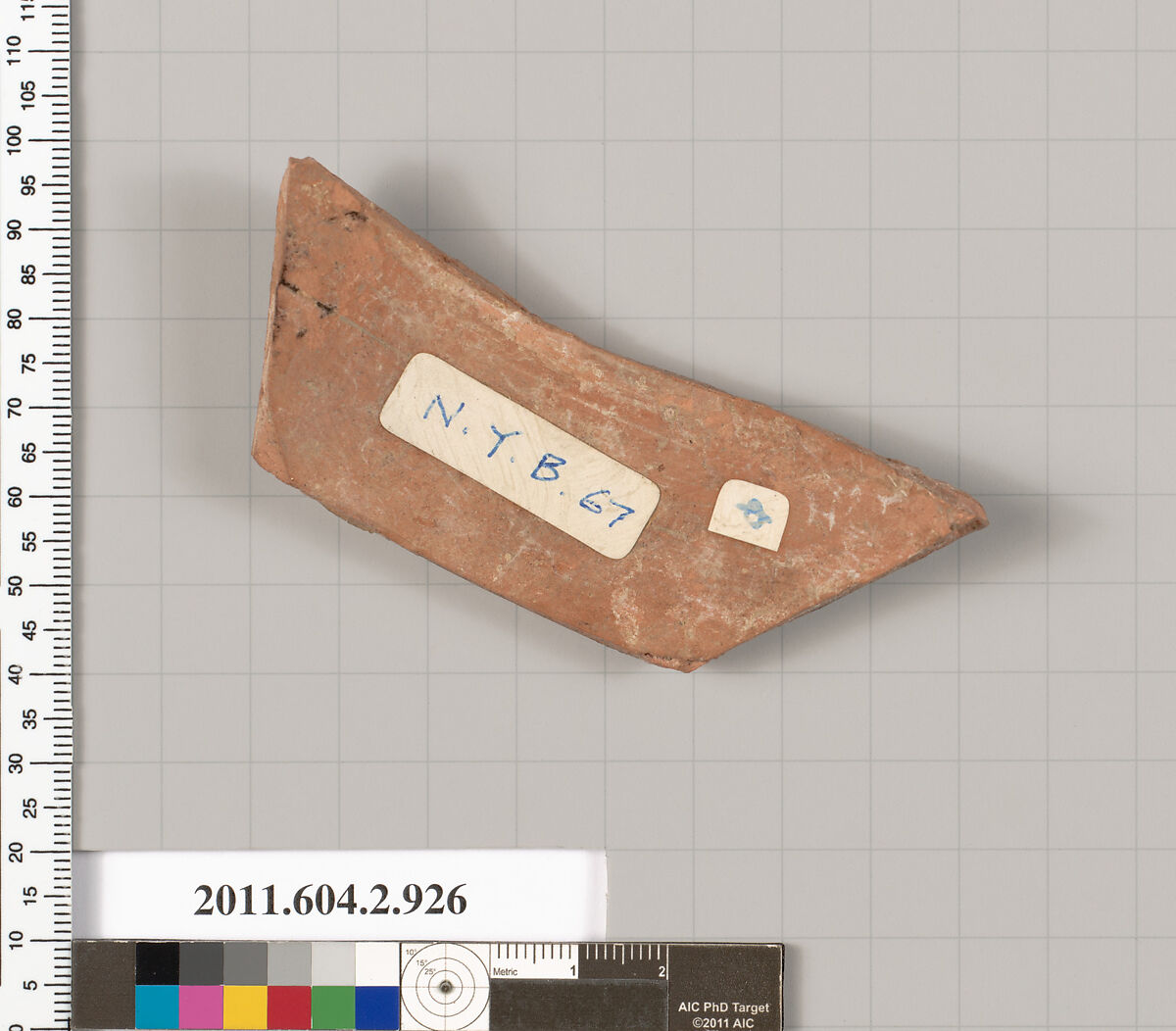 Terracotta fragment of a hydria: kalpis (water jar), Terracotta, Greek, Attic