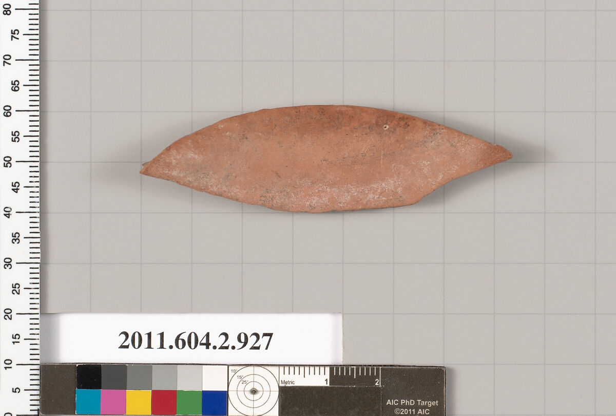 Terracotta fragment of a hydria: kalpis (water jar), Terracotta, Greek, Attic