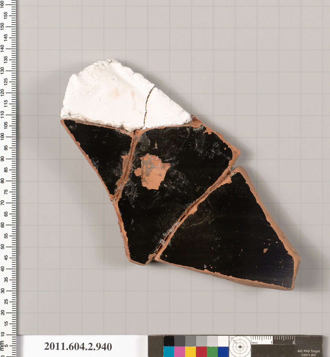 Terracotta fragment of a bell-krater (bowl for mixing wine and water), Terracotta, Greek, Attic