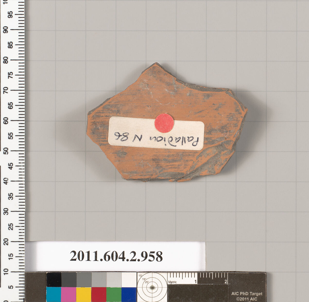 Terracotta fragment of an oinochoe (jug), Terracotta, Greek, Attic