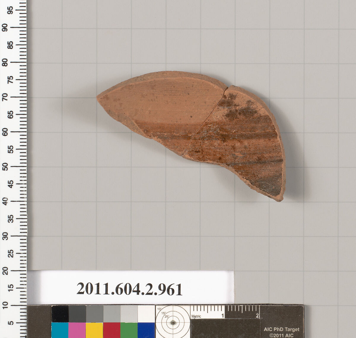 Terracotta fragment of an oinochoe (jug), Terracotta, Greek, Attic
