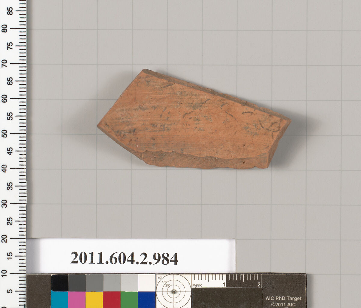 Terracotta fragment of an oinochoe (jug), Terracotta, Greek, Attic