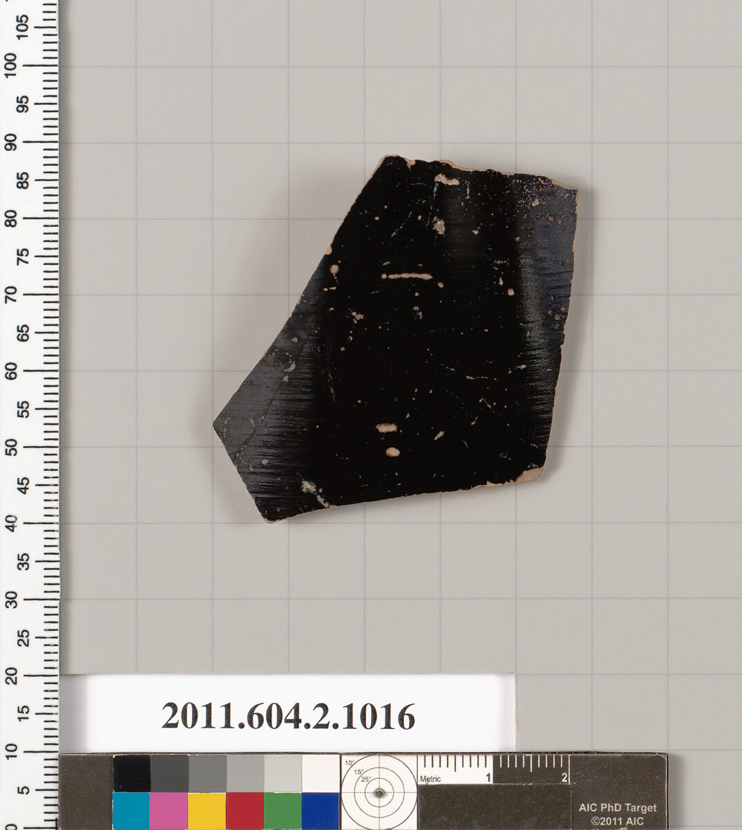 Terracotta fragment of an oinochoe (jug), Terracotta, Greek, Attic 
