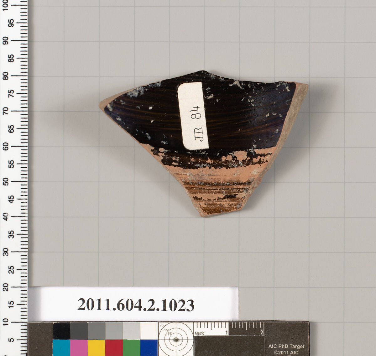 Terracotta fragment of an oinochoe (jug), Terracotta, Greek, Attic