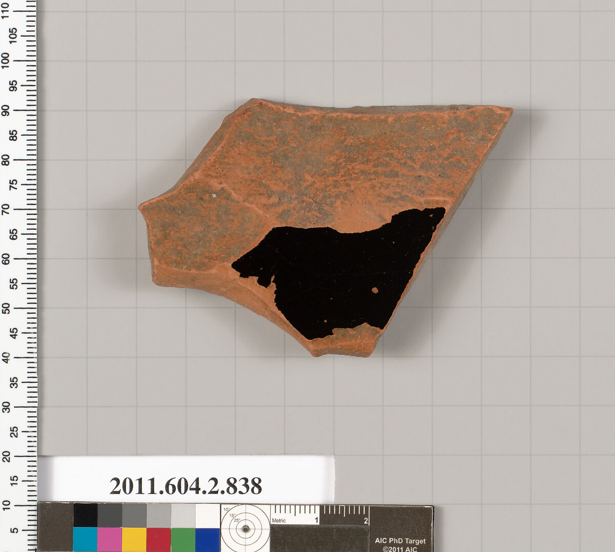 Terracotta fragment of a bell-krater (bowl for mixing wine and water), Terracotta, Greek, Attic