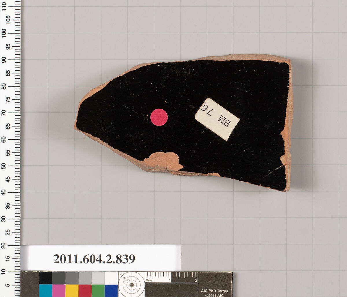Terracotta fragment of a bell-krater (bowl for mixing wine and water), Terracotta, Greek, Attic