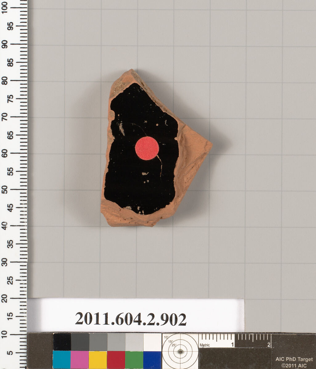Terracotta fragment of a bell-krater (bowl for mixing wine and water), Terracotta, Greek, Attic