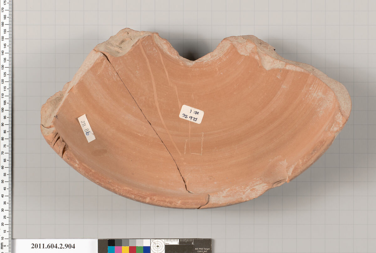 Terracotta fragment of a bell-krater (bowl for mixing wine and water), Terracotta, Greek, Attic