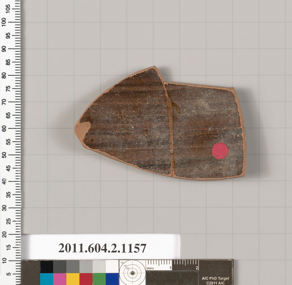 Terracotta fragment of an oinochoe (jug), Terracotta, Greek, Attic