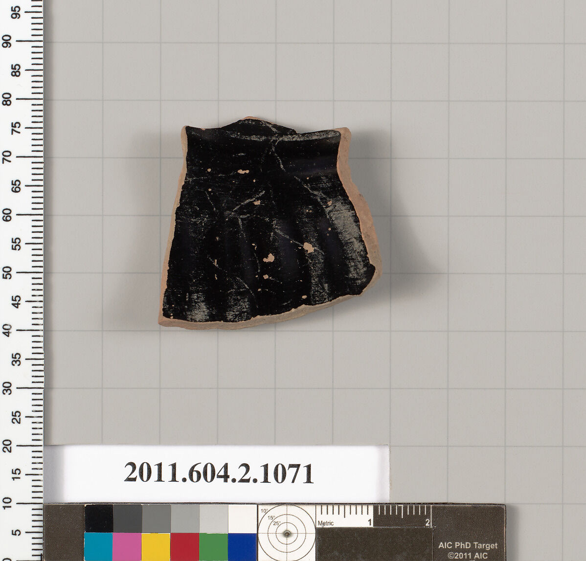 Terracotta fragments of a mug, oinochoe, shape 8, Terracotta, Greek, Attic