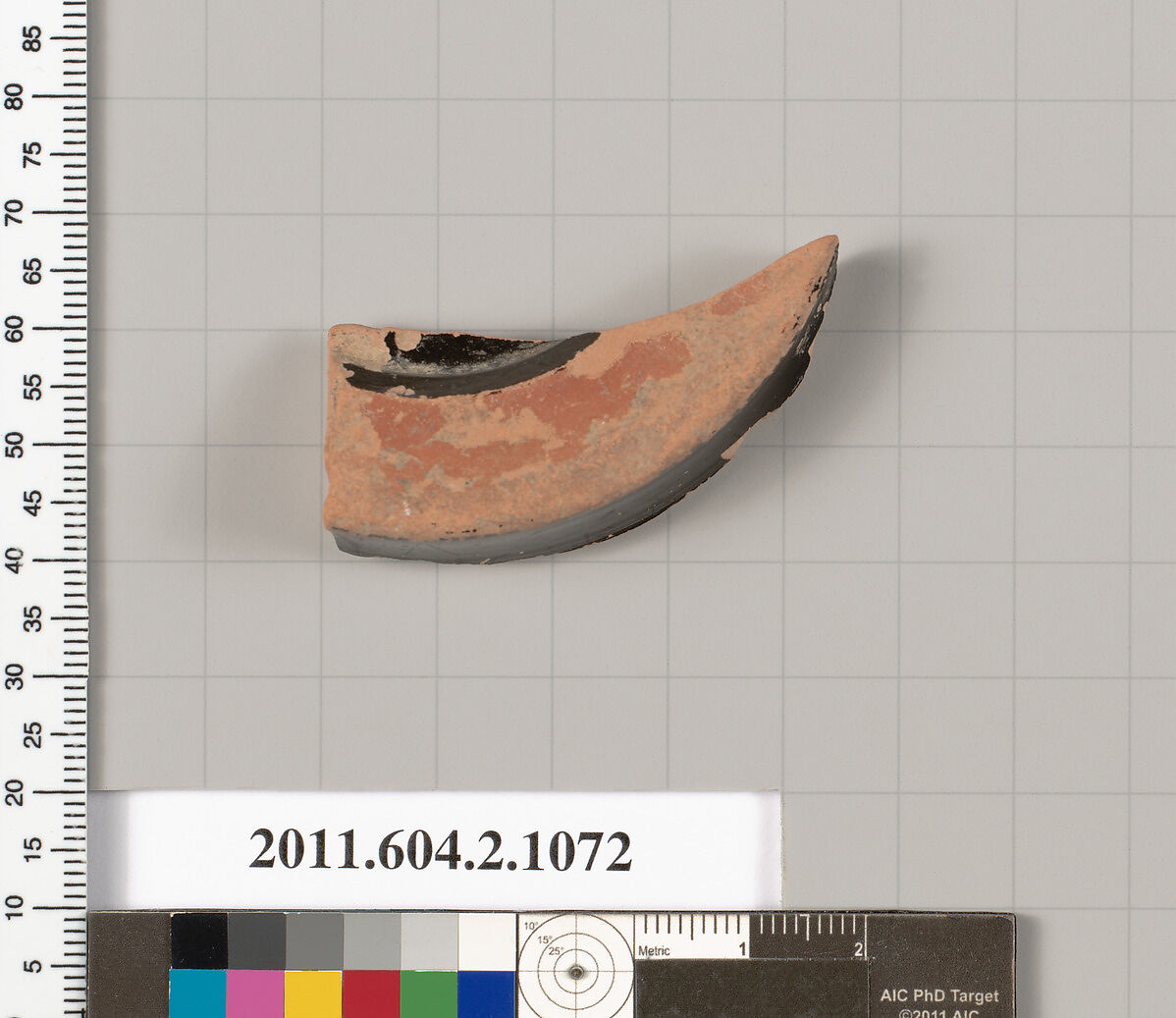 Terracotta fragment of an oinochoe (jug), Terracotta, Greek, Attic 
