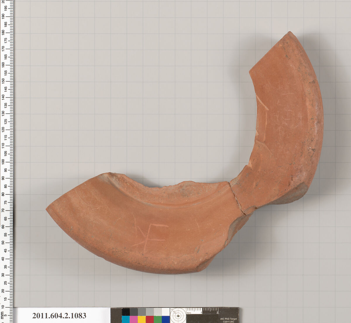 Terracotta fragment of a hydria (water jar), Terracotta, Greek, Attic