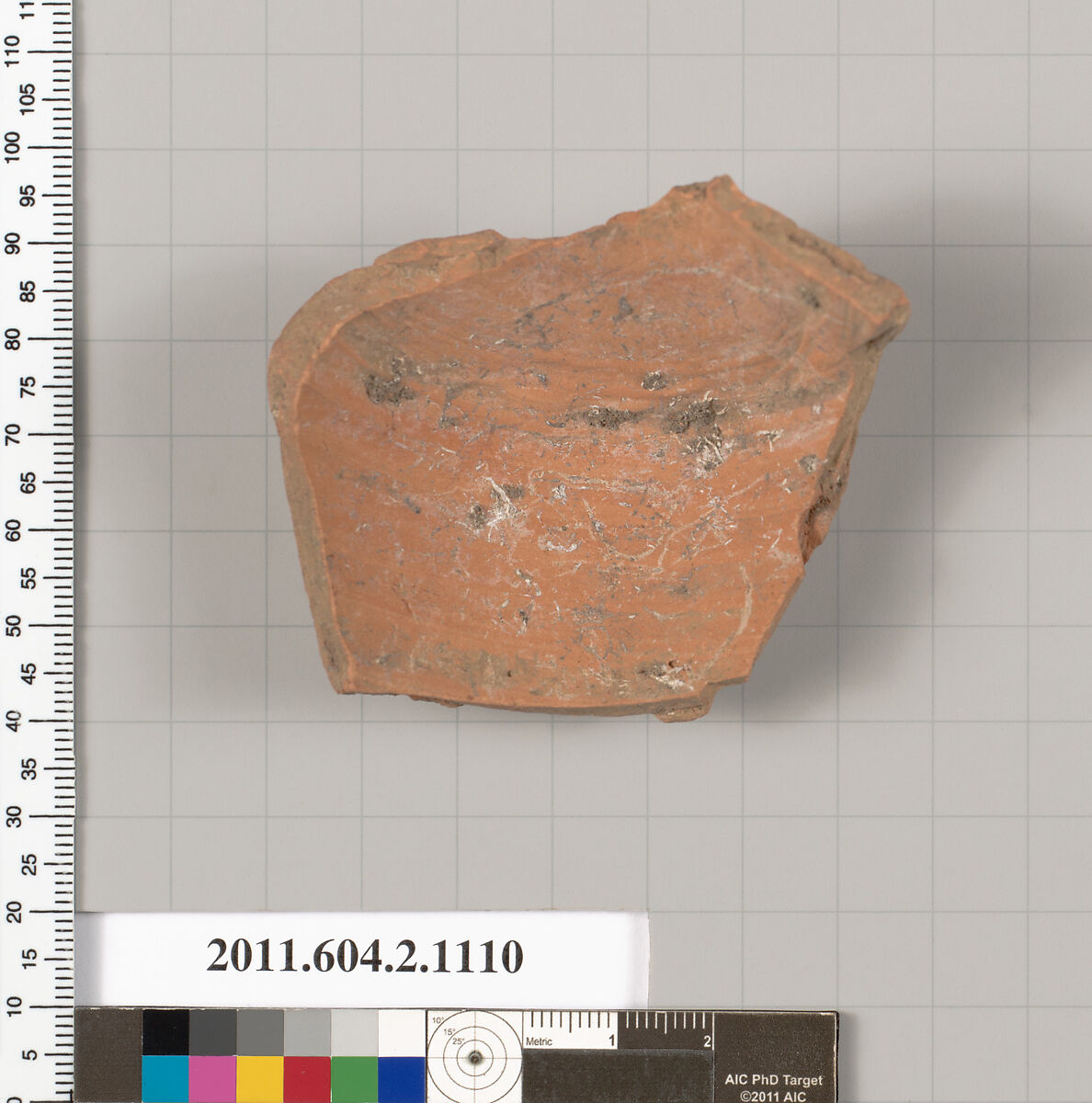 Terracotta fragment of a squat lekythos (oil flask)?, Terracotta, Greek, Attic