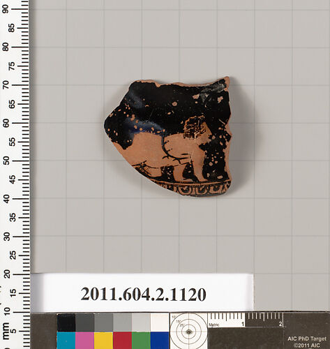 Terracotta fragment of an oinochoe: chous (jug)