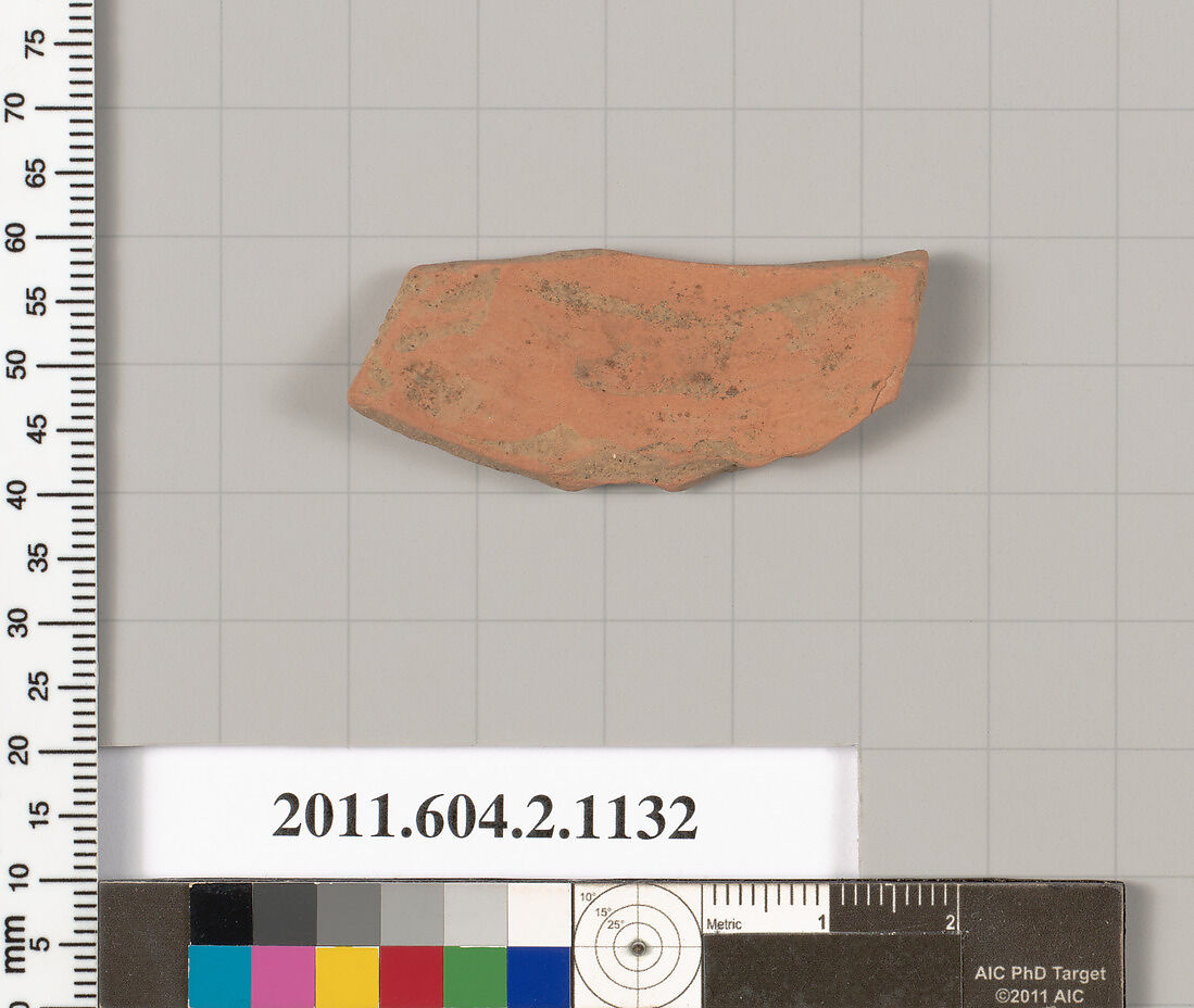 Terracotta fragment of a squat lekythos (oil flask)?, Terracotta, Greek, Attic