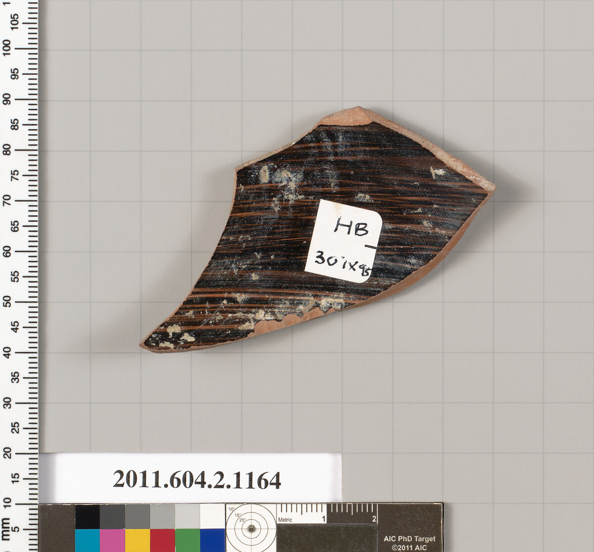 Terracotta fragment of a skyphos (deep drinking cup)?, Terracotta, Greek, Attic